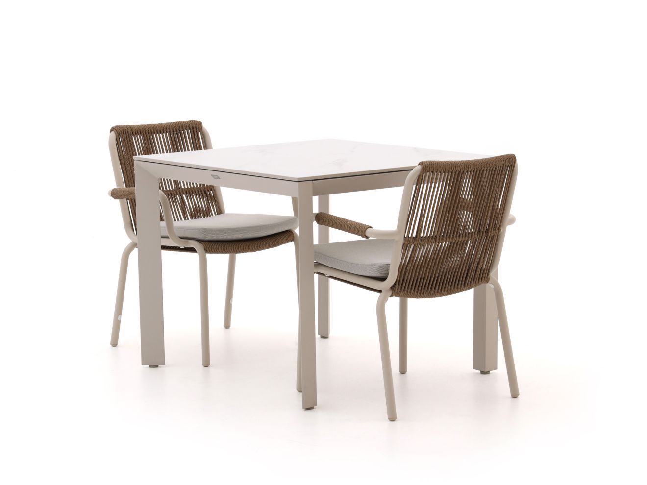 Bellagio Caronia/Sestino 90 cm Gartenmöbel-Set 3-teilig stapelbar Weiß  Rabatt: 7 %
