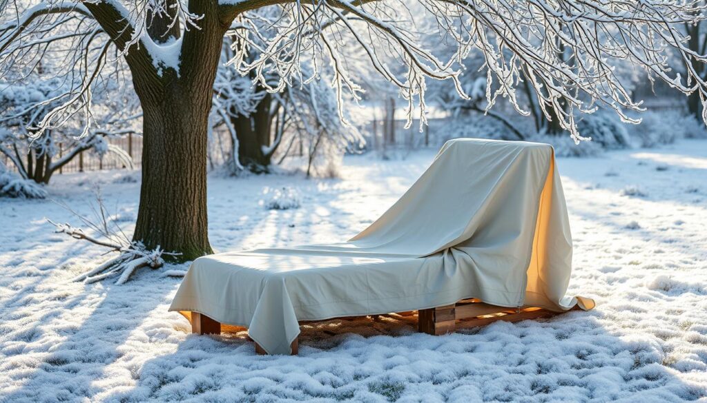 Garten Liege Aufbewahrung im Winter