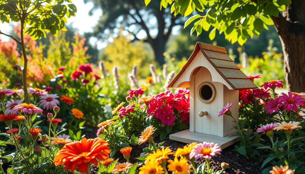 Vogelhaus Standort im Garten