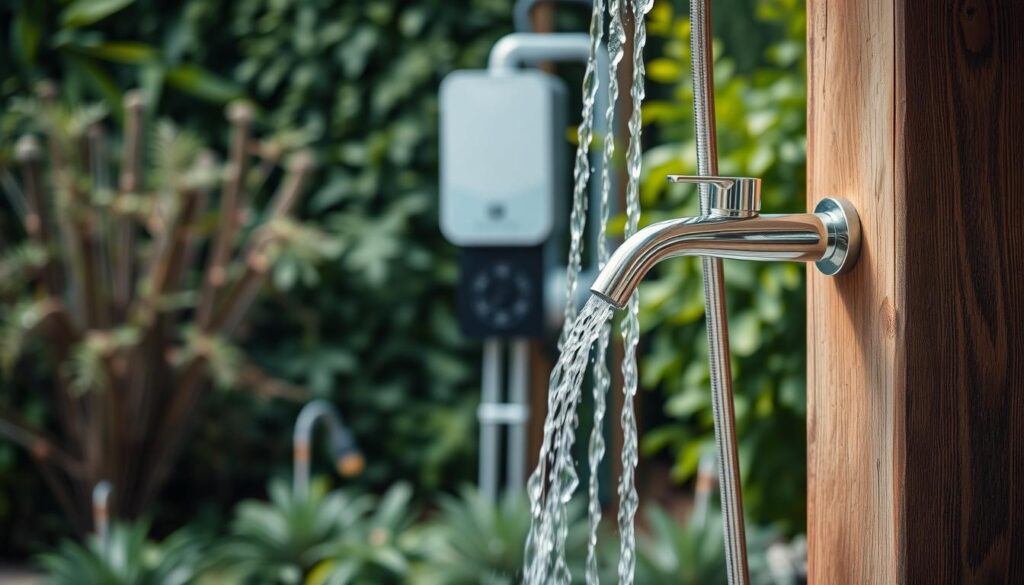 Wasseranschluss und Warmwasseroptionen