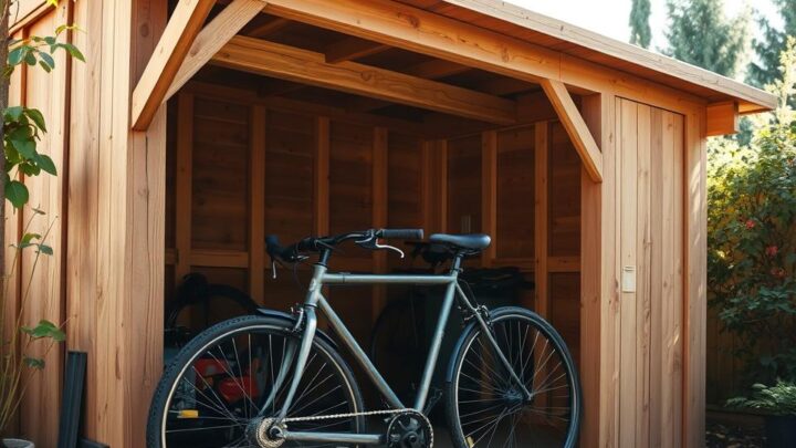 Fahrradgarage aus Holz selber bauen – DIY Anleitung