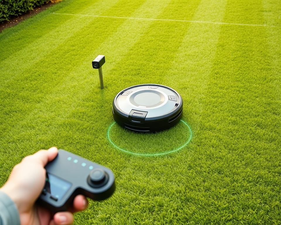 GPS-Mähroboter Installation