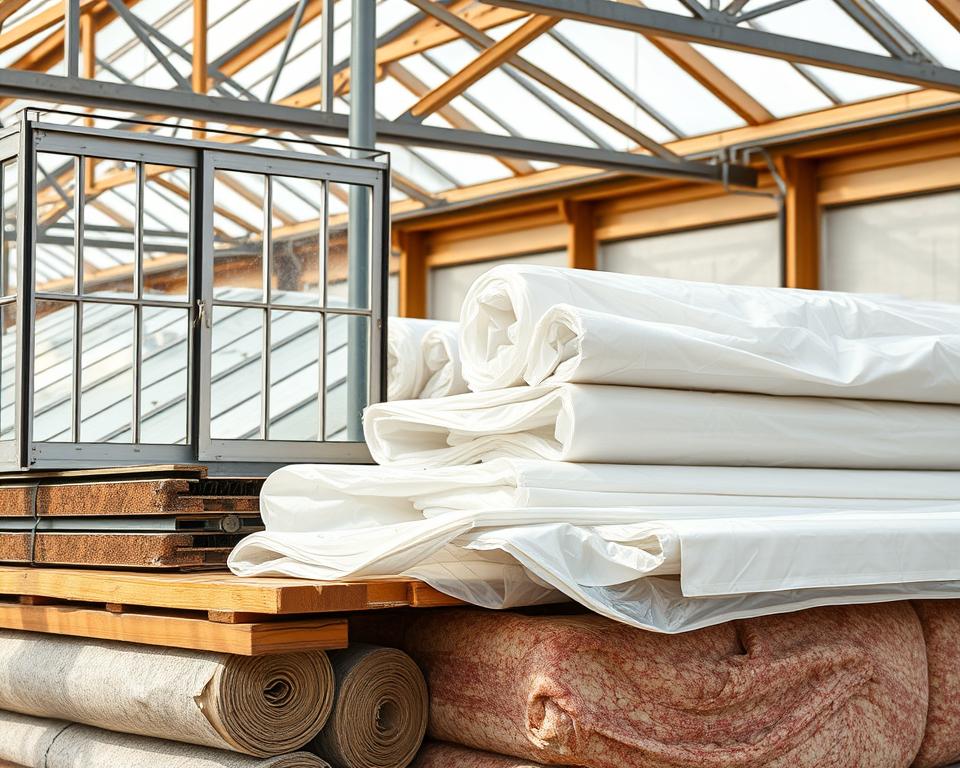 Materialien für großes Gewächshaus Materialien für großes Gewächshaus