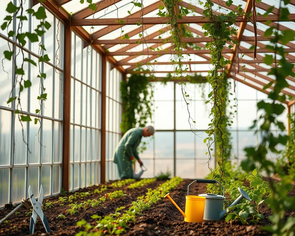 Wartung Wintergarten Gewächshaus Wartung Wintergarten Gewächshaus