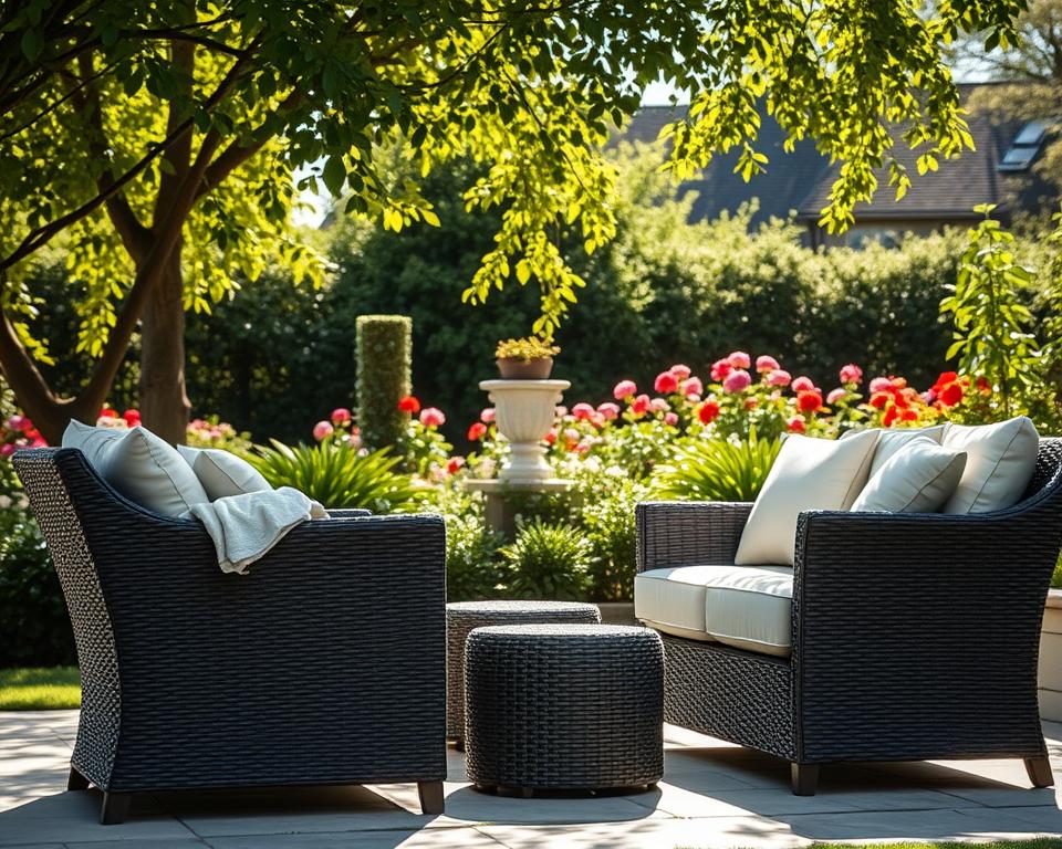 Pflege von Loungemöbel im Garten