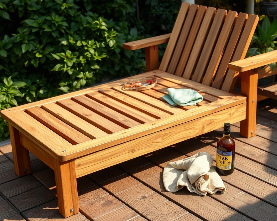 Pflege von Teakholzmöbeln