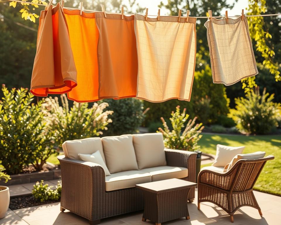 Schutzhüllen trocknen