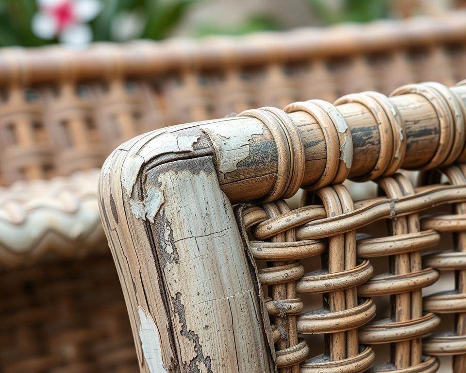 Verschleiß Polyrattan Gartenmöbel