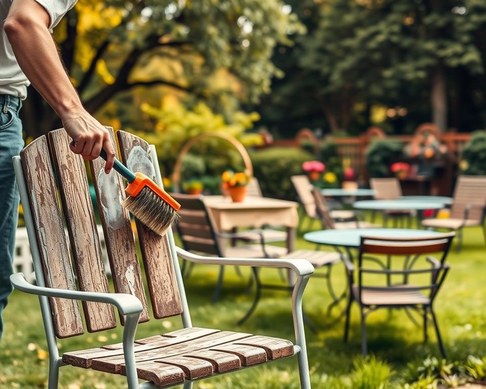 Gartenmöbel Reinigung Verschmutzungen
