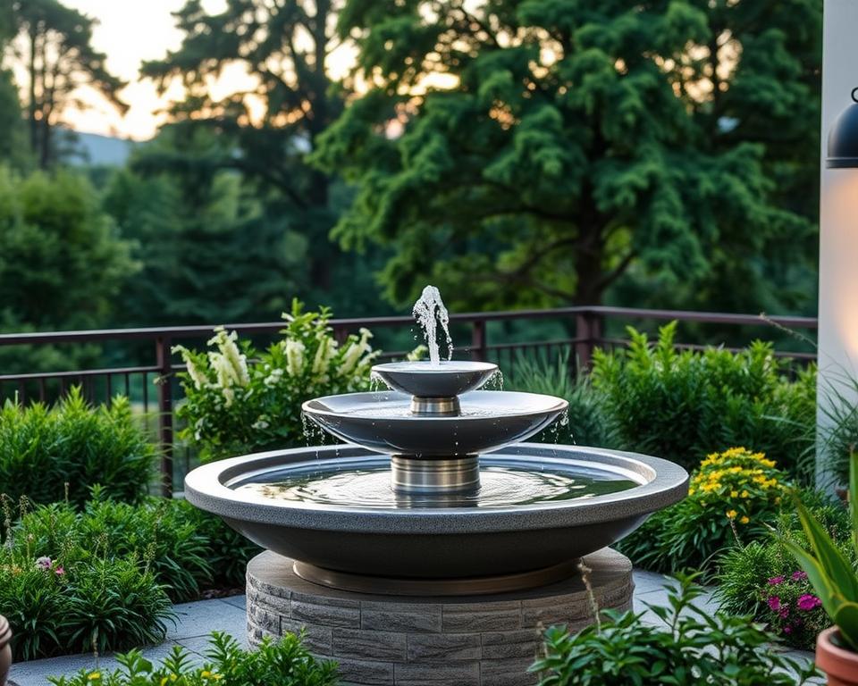 Terrassenbrunnen Installation