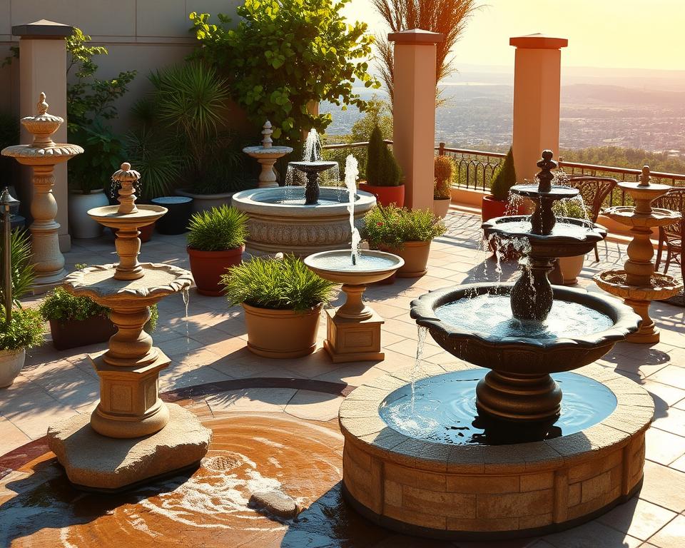 Terrassenbrunnen Typen