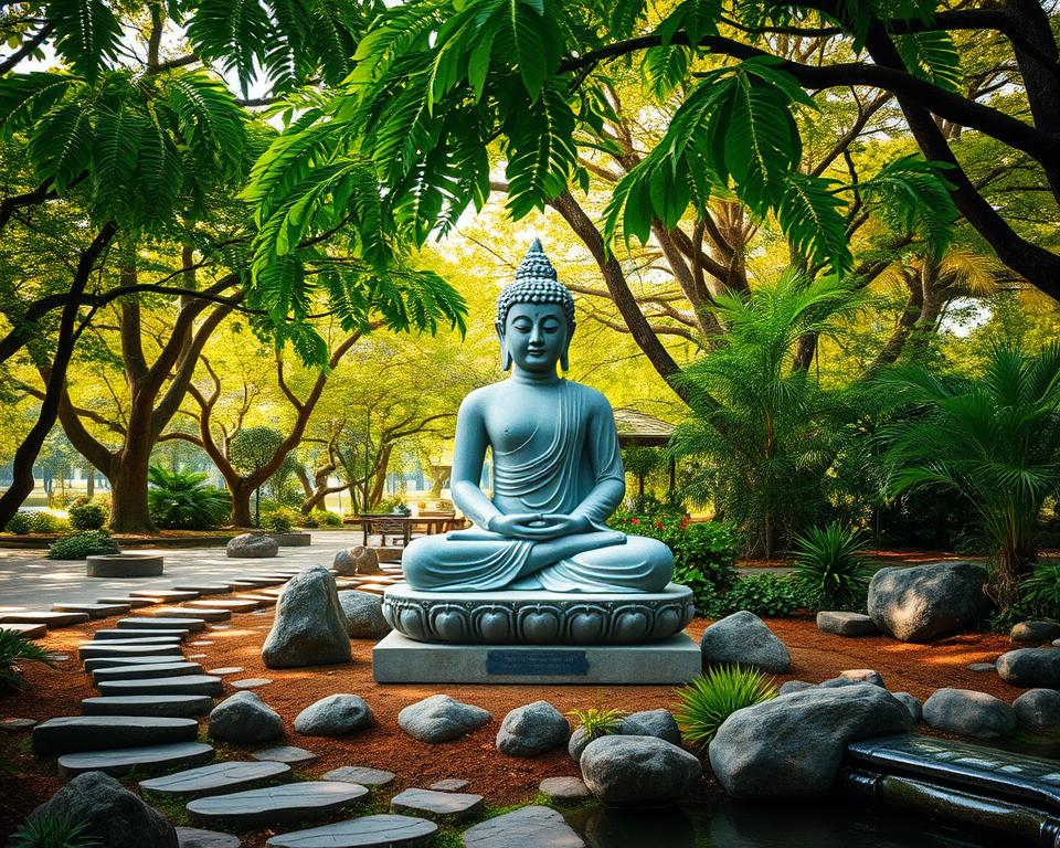 Buddha Statue Materialien Garten