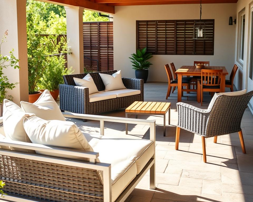 Wetterfeste Gartenmöbel Materialien