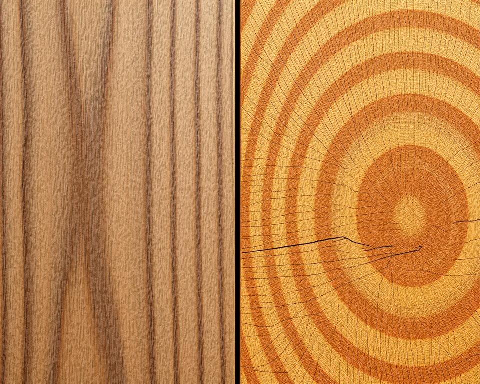 Ästhetische Unterschiede Fichtenholz Kiefernholz