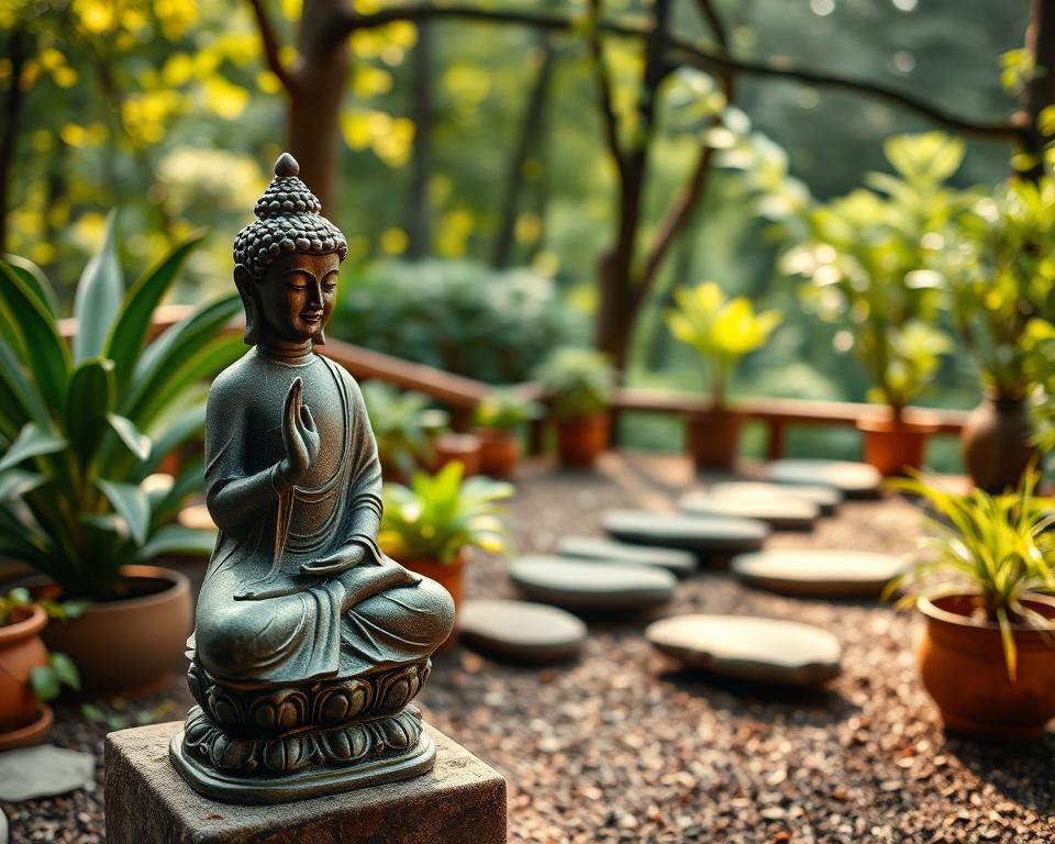 Buddha-Figuren Gartengestaltung Feng Shui Buddha-Figuren Gartengestaltung Feng Shui