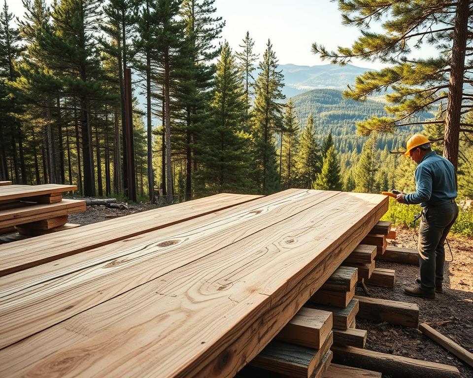 Nachhaltigkeit und Behandlungsmethoden für Fichtenholz und Kiefernholz