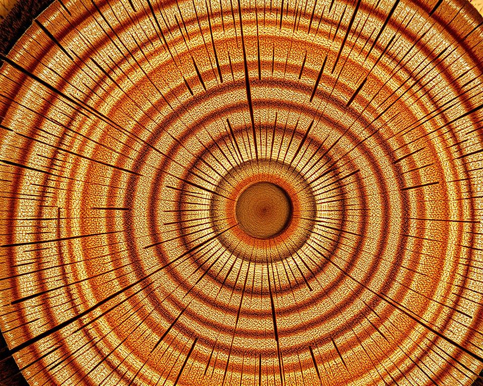 Struktur und Dichte von Fichtenholz und Kiefernholz