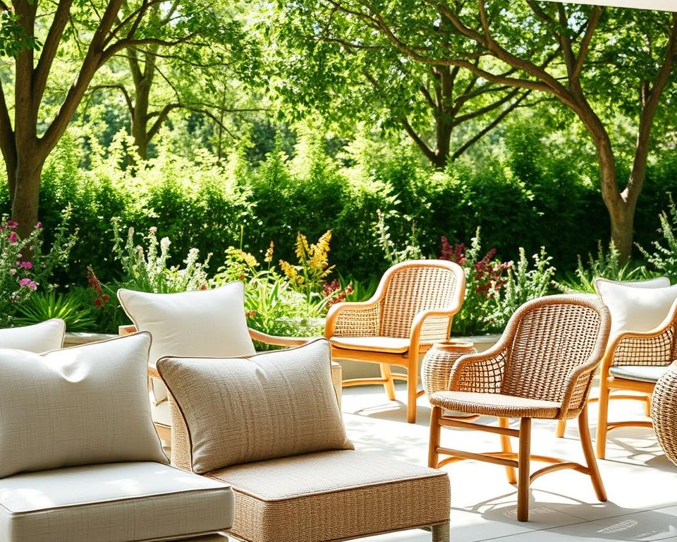 Garten Polsterstühle Materialien