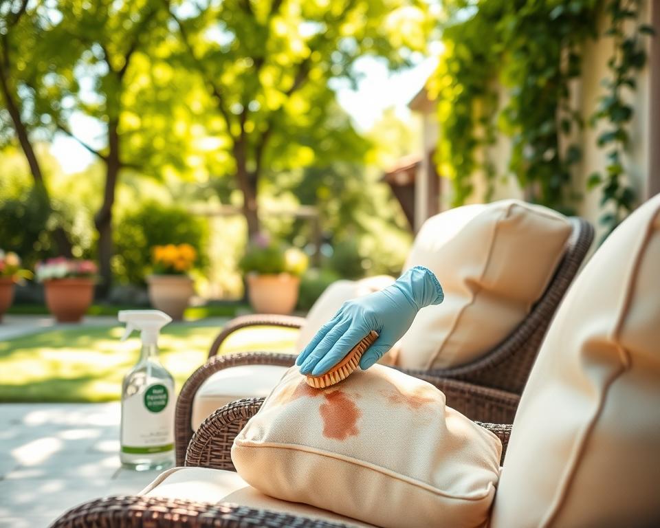 Garten Polsterstühle reinigen Fleckenentfernung