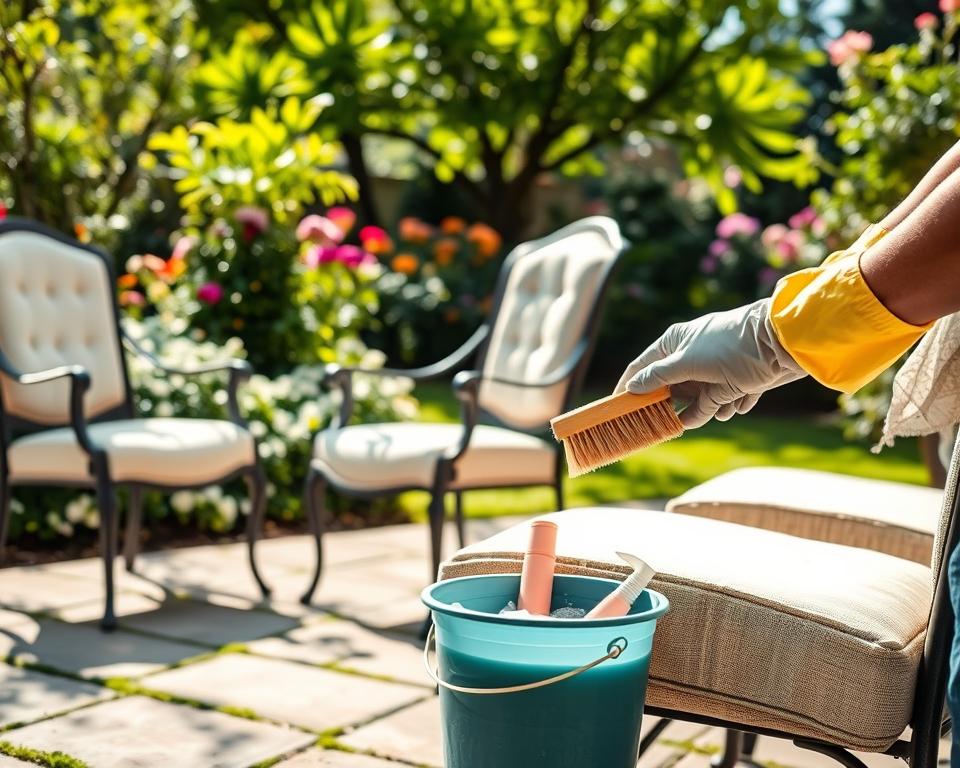 Garten Polsterstühle reinigen Methoden