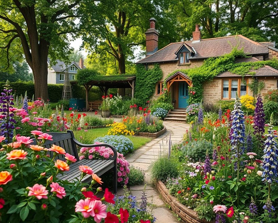 Ideale Pflanzenauswahl Cottage Garten