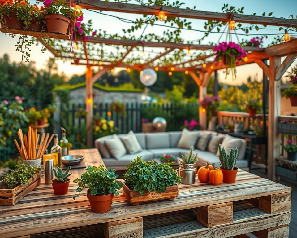 Palettenküche dekorieren Inspirationen