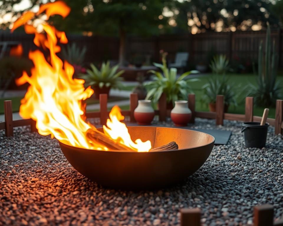 Sicherheit Feuerschale