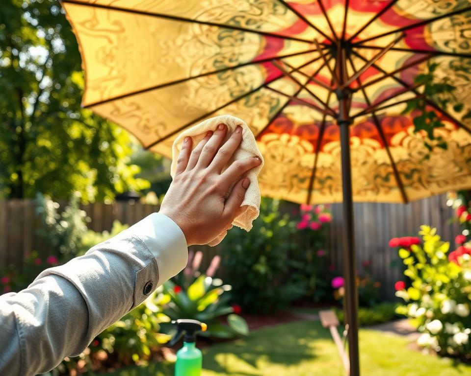 Sonnenschirm Pflege und Wartung