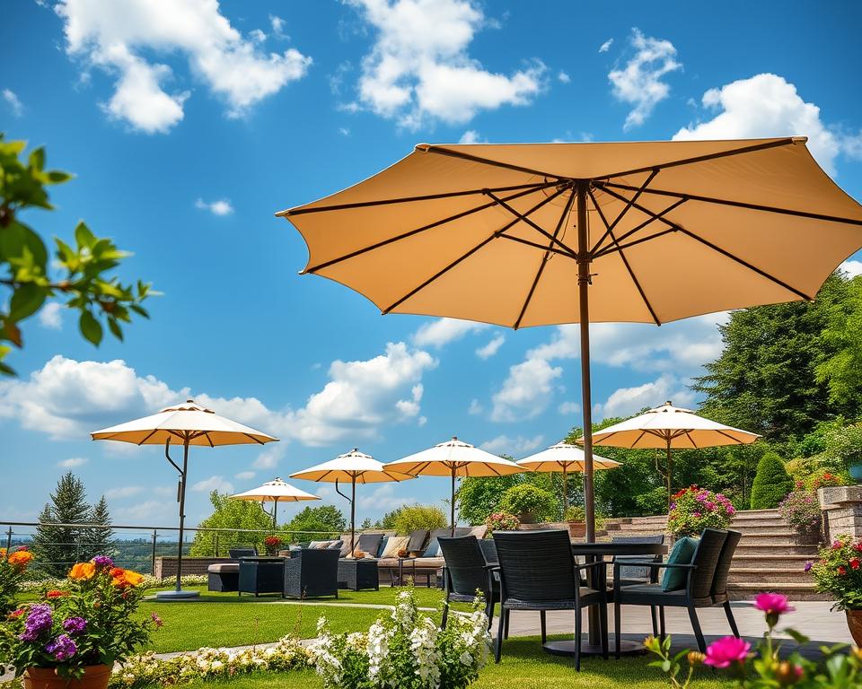Terrassenschirm Größenberatung