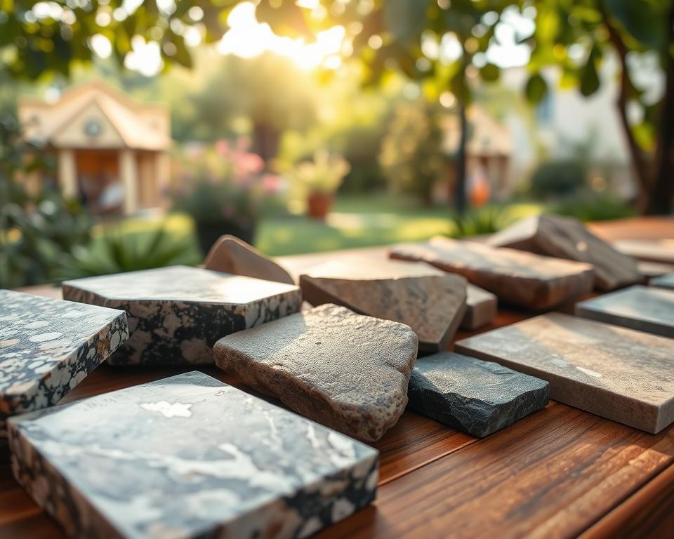 Verschiedene Natursteinarten